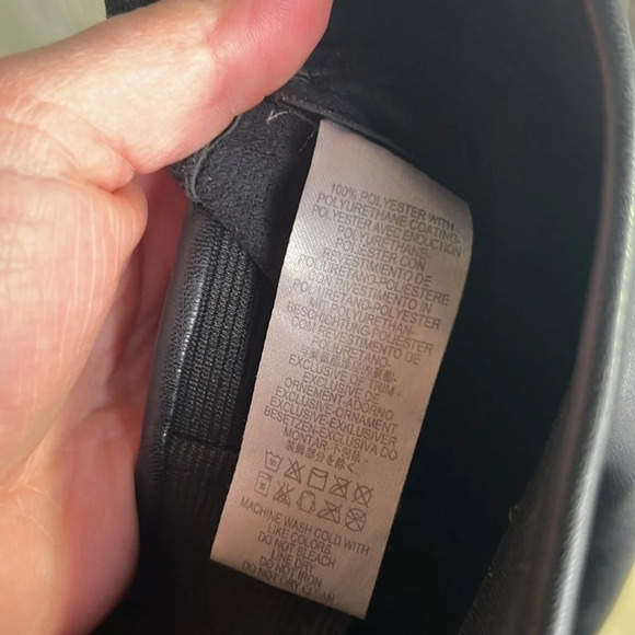 Free People Never Let Go Leggings Faux Leather Stretch High Rise Black Size 24 - Picture 7 of 7